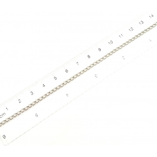 Chaîne nickel câble soudé plate 2.3 mm (Lot de 24 pieds)